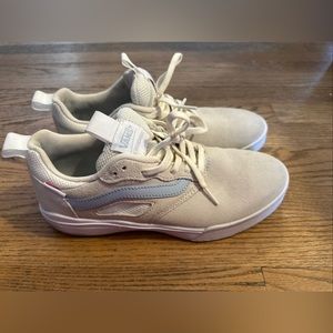 Vans Men's Skateboard Shoe Ultrarange Pro Off-White Suede Lace Up Sz 8